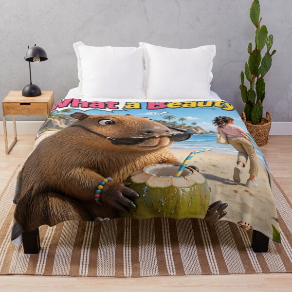 Item preview, Groovy Capybara designed and sold by AwesomeDigiShop.