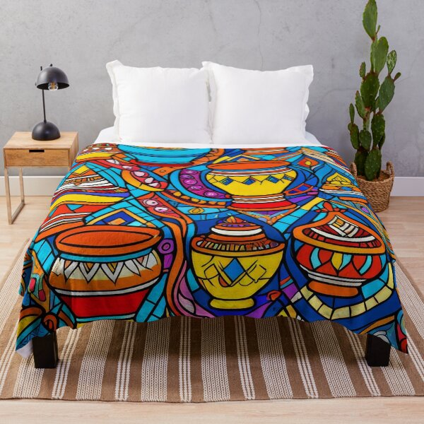 Item preview, Vibrant Moroccan Vases with Exotic Geometric Patterns designed and sold by DEC02.