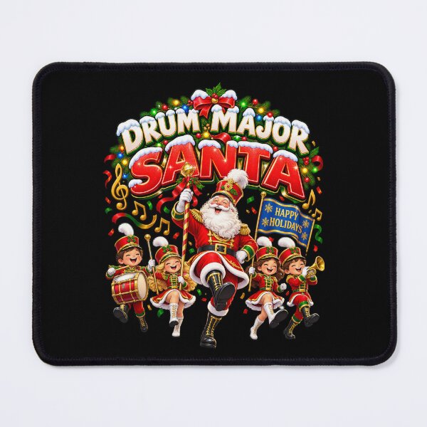 Item preview, DRUM MAJOR SANTA — THE NORTH POLE MARCHING BAND designed and sold by signshirtz.