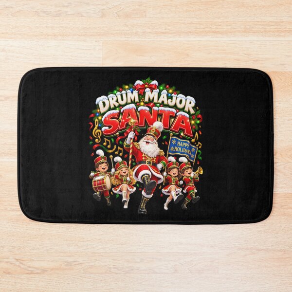 Item preview, DRUM MAJOR SANTA — THE NORTH POLE MARCHING BAND designed and sold by signshirtz.