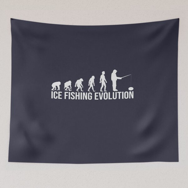 Artikelvorschau, Ice Fishing Evolution, Winter Fishing Shirt For Winter Lover entworfen und verkauft von MalwasBasket.