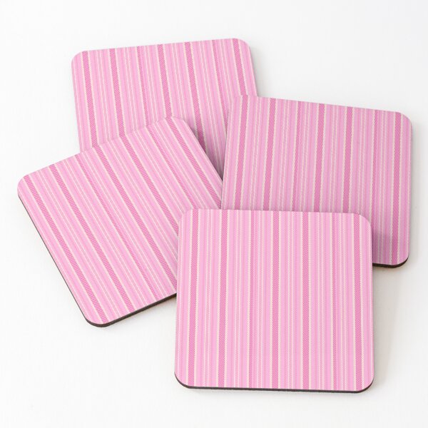 Item preview, Pink and Cream Woven Striped Fabric Pattern designed and sold by Cleairydelulu.