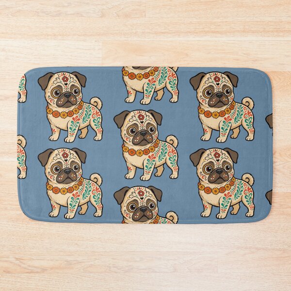 Item preview, Day of the Dead Pug designed and sold by Ghost on Toast.