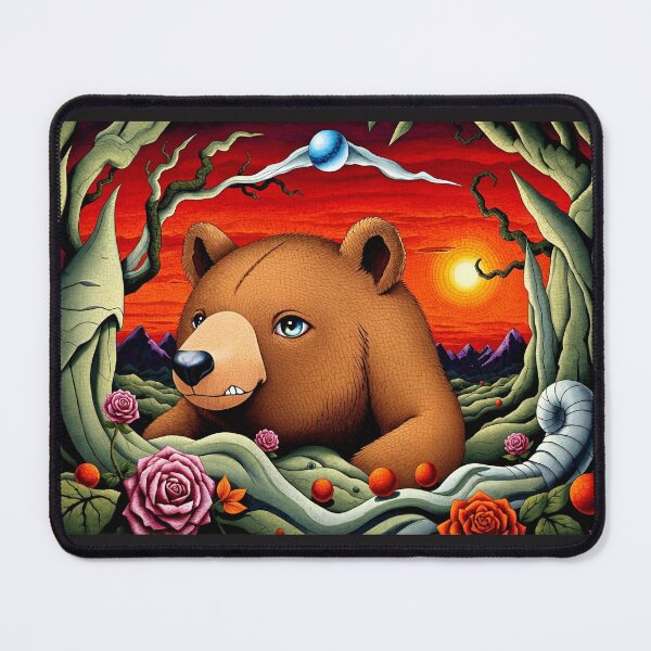 Item preview, Bear in a Surreal Dreamscape designed and sold by tambanow.