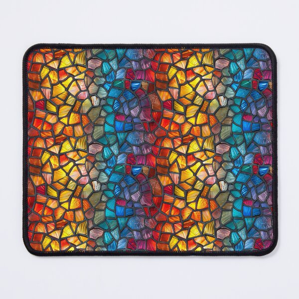 Item preview, Rainbow Stained Glass Mosaic Fragments Pattern designed and sold by NTGUILTY.