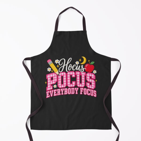 Item preview, Hocus Pocus Everybody Focus Pink Gingham Teacher Art designed and sold by AmiGraph.