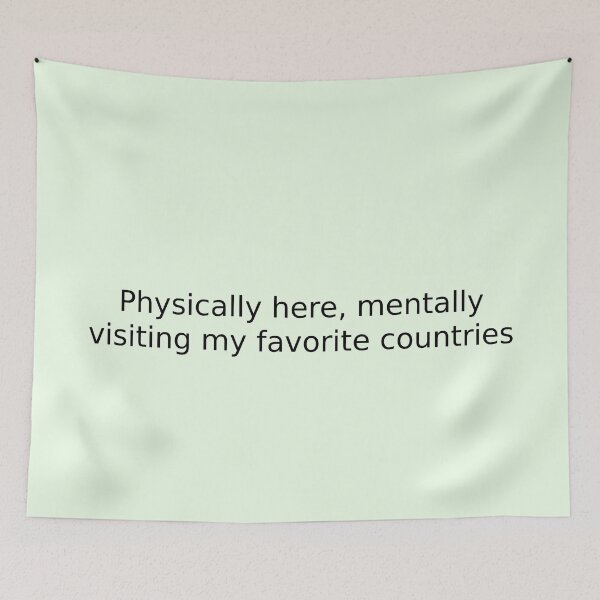 Item preview, Physically here, mentally visiting my favorite countries designed and sold by English Learning.