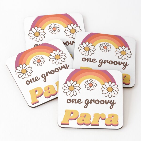 Item preview, One Groovy Para Retro Rainbow Paraprofessional designed and sold by Good Little Days.