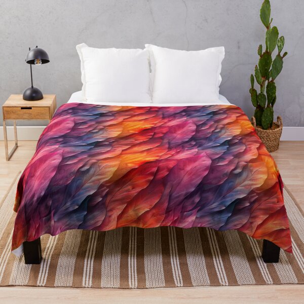 Item preview, Vibrant Gradient Leaves Botanical Foliage Pattern designed and sold by NTGUILTY.