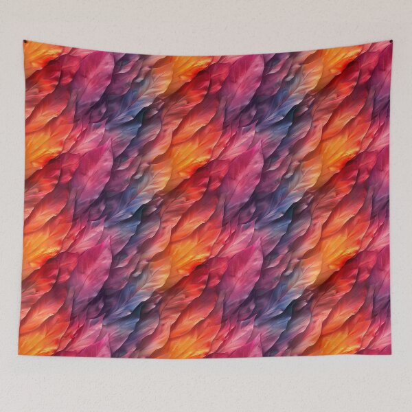 Item preview, Vibrant Gradient Leaves Botanical Foliage Pattern designed and sold by NTGUILTY.