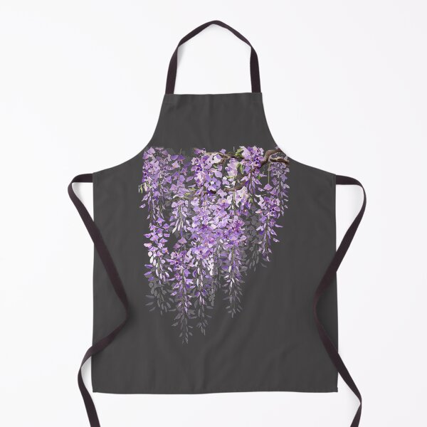 Item preview, Hand Painted Watercolor Wisteria in Bloom Floral Art Print designed and sold by ROBOTICK.