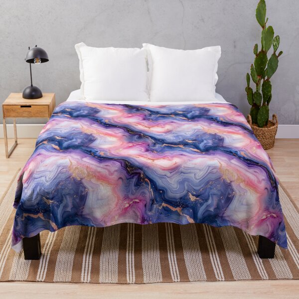 Item preview, Pink Purple Blue Rose Gold Marble Pattern designed and sold by NTGUILTY.