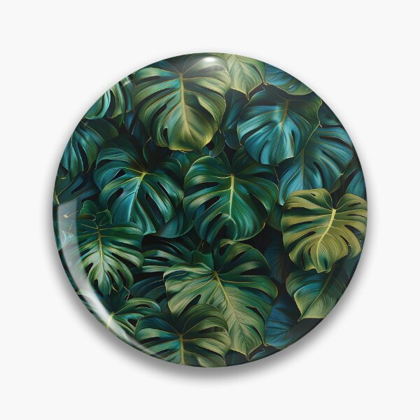 Item preview, Lush Green Monstera Tropical Leaves Botanical Pattern designed and sold by NTGUILTY.