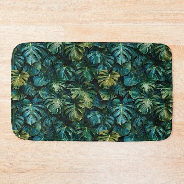 Item preview, Lush Green Monstera Tropical Leaves Botanical Pattern designed and sold by NTGUILTY.