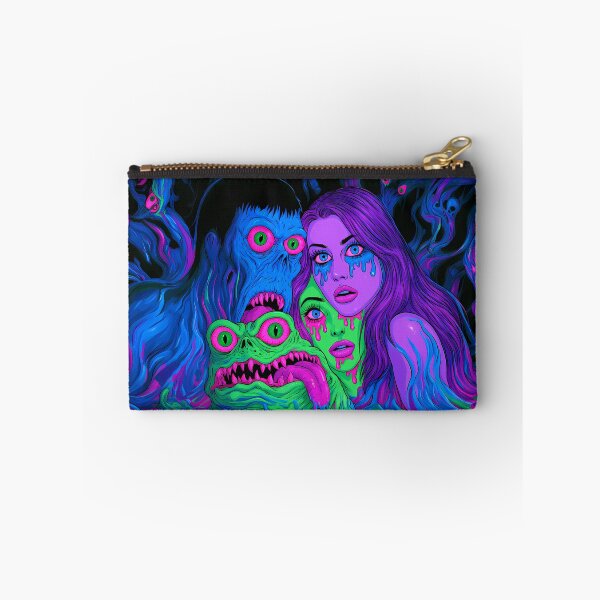 Item preview, Psychedelic Neon Melting Horror Monsters Art designed and sold by Lunat1kk.
