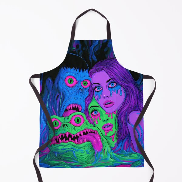 Item preview, Psychedelic Neon Melting Horror Monsters Art designed and sold by Lunat1kk.