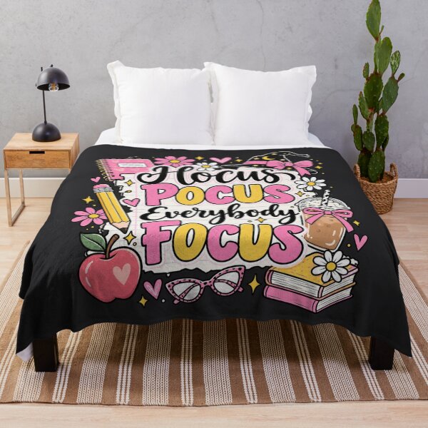 Item preview, Hocus Pocus Everybody Focus Pink Teacher Classroom Art designed and sold by AmiGraph.