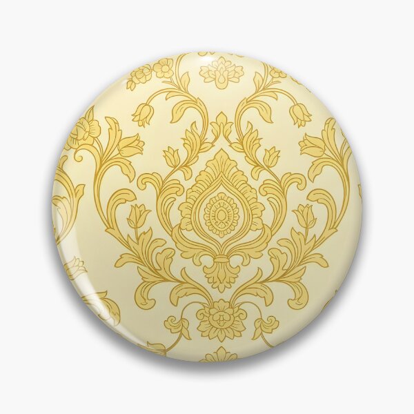 Artikelvorschau, Gold- und cremefarbenes Damastmuster entworfen und verkauft von homydesign.