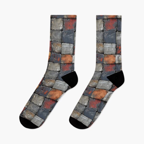Item preview, Weathered Grunge Concrete Stone Blocks Grid Pattern designed and sold by NTGUILTY.