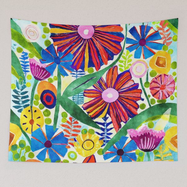 Item preview, Groovy Retro Flower Power Pattern designed and sold by DEC02.