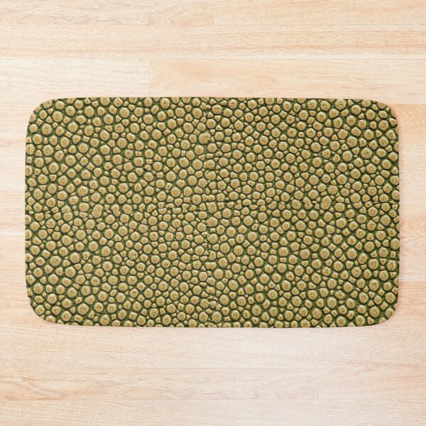 Item preview, Olive Green and Gold Shagreen Textured Leather Swatch designed and sold by homydesign.