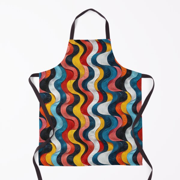 Item preview, Colorful Wavy Vertical Stripes Textured Retro Pattern designed and sold by NTGUILTY.