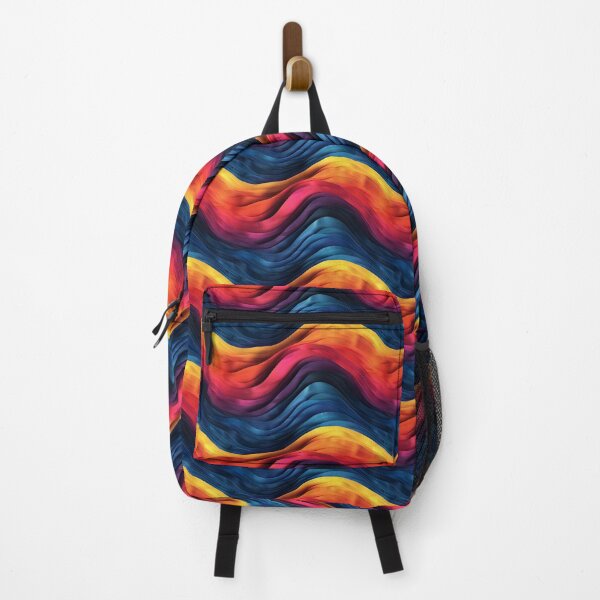 Item preview, Vibrant Wavy Stripes Layered Rainbow Gradient Pattern designed and sold by NTGUILTY.