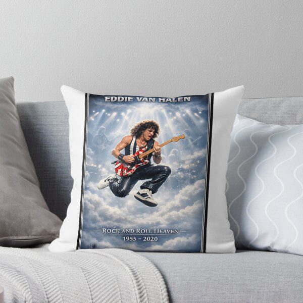 Item preview, Eddie Van Halen Tribute Memorial Poster Featuring Iconic Guitar Art designed and sold by graskal.