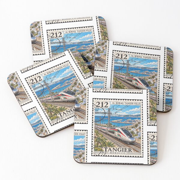 Artikelvorschau, Vintage Tanger Marokko Reisebriefmarke Zugkunst entworfen und verkauft von InPrintedWord.