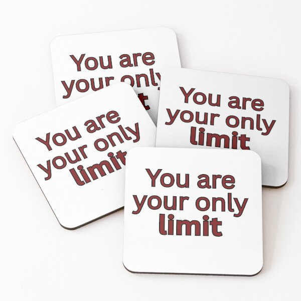 Item preview, You are your only limit-motivational quote designed and sold by Omer's store.