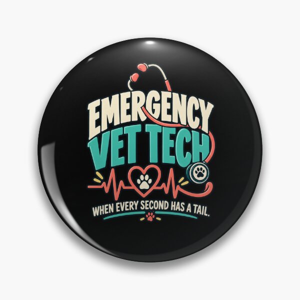 Item preview, Emergency Vet Tech | When Every Second Has a Tail designed and sold by MOTIFOLK.