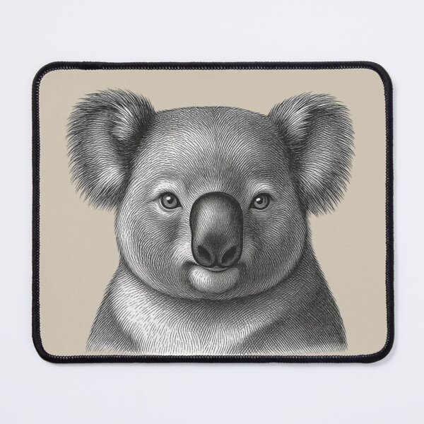 Item preview, Koala Portrait Etching designed and sold by oh-bi-me.