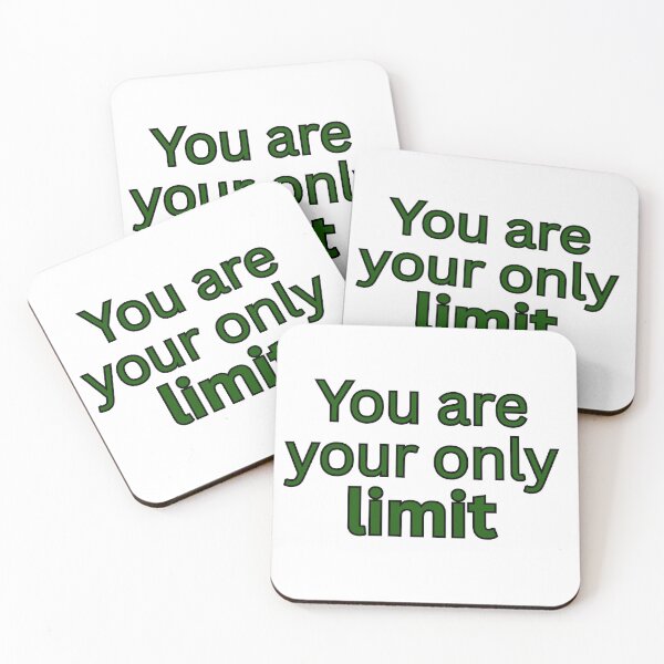 Item preview, You are your only limit-motivational quote designed and sold by Omer's store.