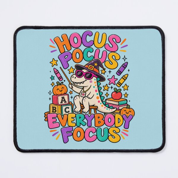 Item preview, Hocus Pocus Everybody Focus Dinosaur Teacher Art designed and sold by AmiGraph.
