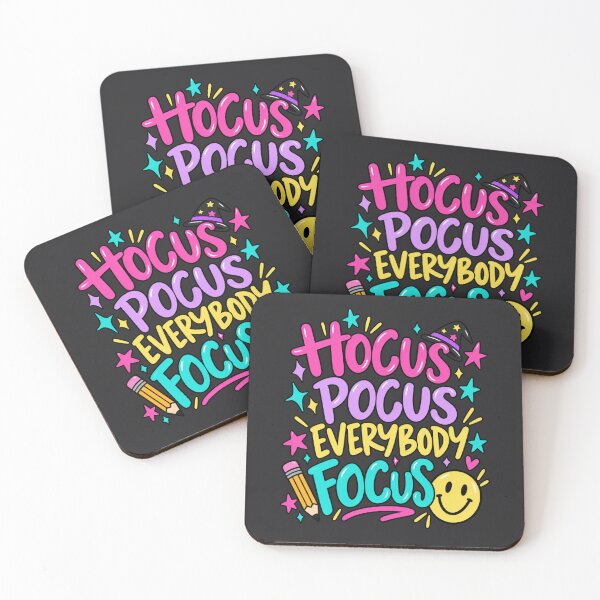 Item preview, Hocus Pocus Everybody Focus Colorful Teacher Typography designed and sold by AmiGraph.
