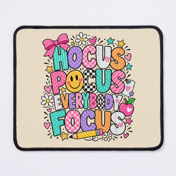 Item preview, Hocus Pocus Everybody Focus Colorful Pattern Teacher Art designed and sold by AmiGraph.
