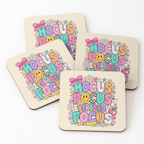 Item preview, Hocus Pocus Everybody Focus Colorful Pattern Teacher Art designed and sold by AmiGraph.