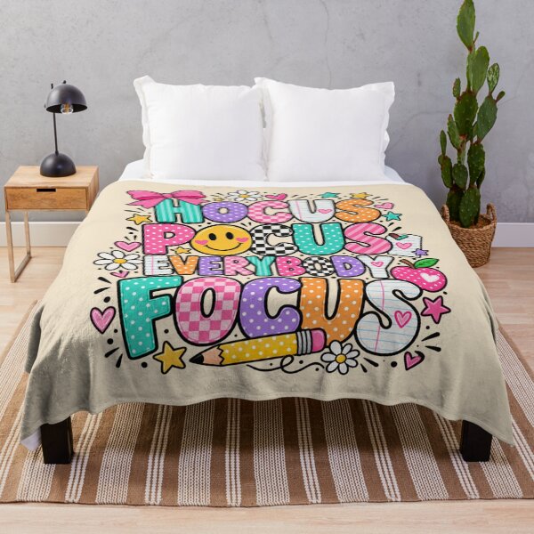 Item preview, Hocus Pocus Everybody Focus Colorful Pattern Teacher Art designed and sold by AmiGraph.