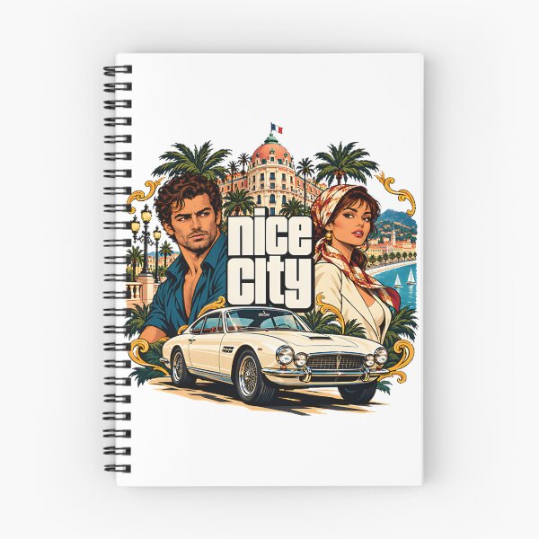 Item preview, Vintage Maserati Sebring Classic Car Illustration with Nice City Retro Vibe designed and sold by arzmadani.