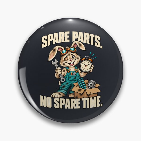 Item preview, Spare Parts. No Spare Time: Funny Rabbit Mechanic designed and sold by Auto Culture Society.