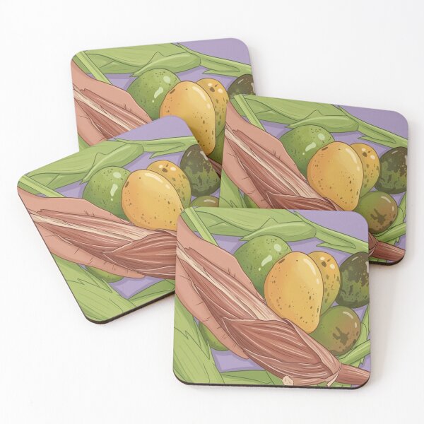 Artikelvorschau, Stillleben-Gemälde: Bananen, Mais, Mangos entworfen und verkauft von Bywithrose instant studio.