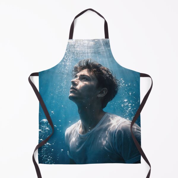 Item preview, Young man submerged underwater looking up toward light designed and sold by homydesign.