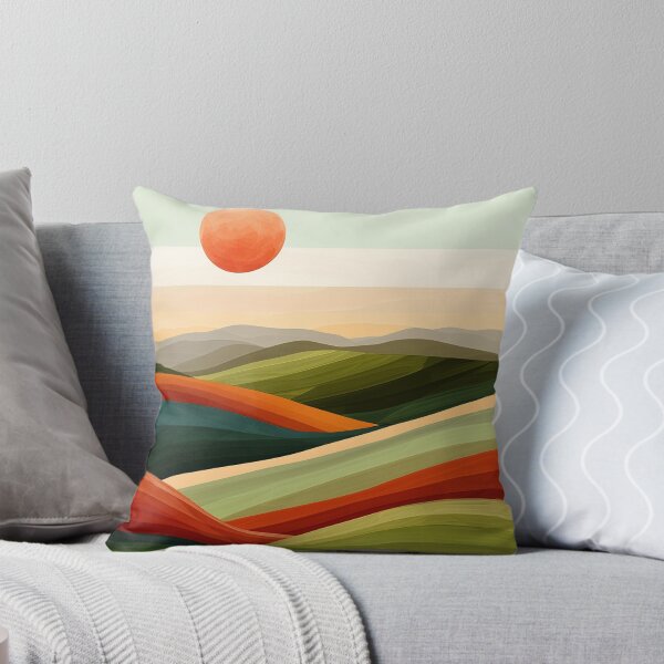 Item preview, Boho Mountain Landscape Sunset Vibrant Colorful Earthtones Abstract designed and sold by DEC02.