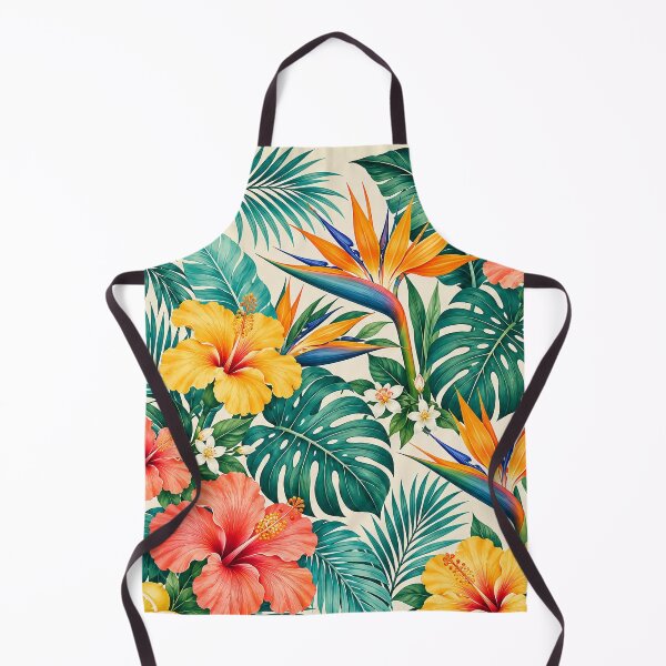 Artikelvorschau, Tropical Paradise Floral Hibiscus Botanical Pattern entworfen und verkauft von M. Mamdouh Artworks.
