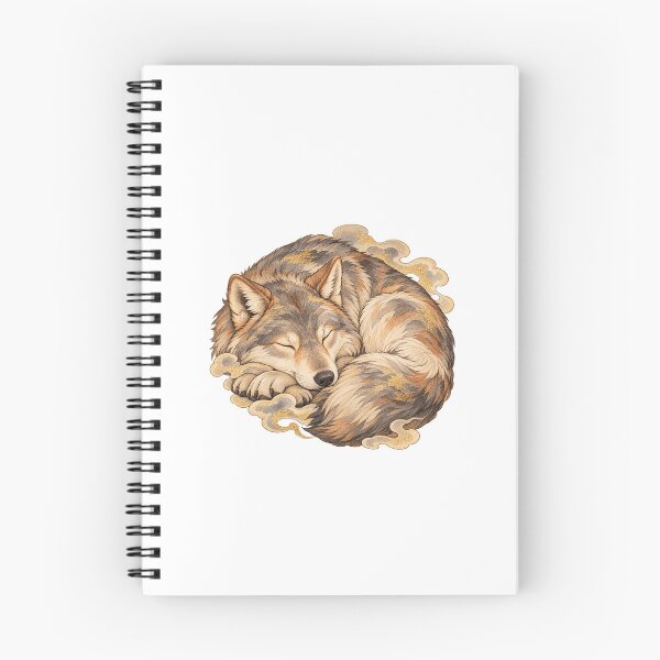 Item preview, Wolf – Sleeping, Cozy Night Art designed and sold by Sleepy Safari.
