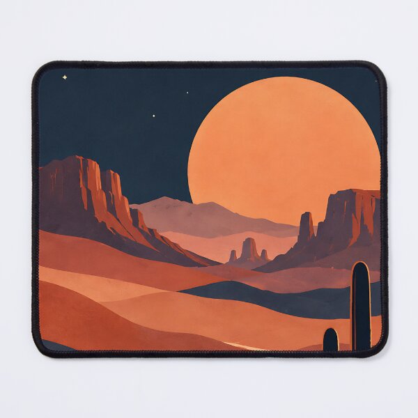 Item preview, Desert Sunset Cactus Retro Landscape designed and sold by H.M. Bright Design.