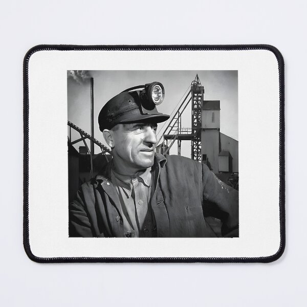 Item preview, Vintage Underground Miner Illustration Retro Mining Workwear Design designed and sold by cvbbb.