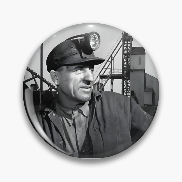 Item preview, Vintage Underground Miner Illustration Retro Mining Workwear Design designed and sold by cvbbb.