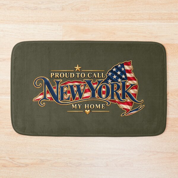 Aperçu de l'œuvre Proud to Call New York My Home – Vintage New York State Pride créée et vendue par HO•Designs.