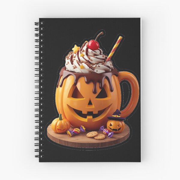 Item preview, Halloween Pumpkin Mug with Whipped Cream and Chocolate designed and sold by MargaretPolanco.